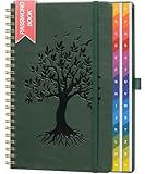 ZXHQ Spiral Password Book with Colorful A–Z Tabs, 8.5