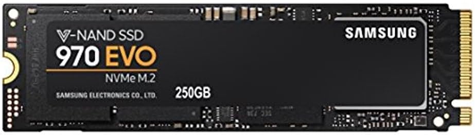 SAMSUNG 970 EVO 250GB - NVMe PCIe M.2 2280 SSD (MZ-V7E250BW)