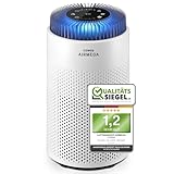 COWAY Luftreiniger Allergiker für Schlafzimmer & kleine Räume, leiser Luftreiniger mit 18,4 dB, CADR 120,1 m³/h, Mood Light, Automatik gegen Pollen, Staub, Tierhaare & Rauch, AIRMEGA 50
