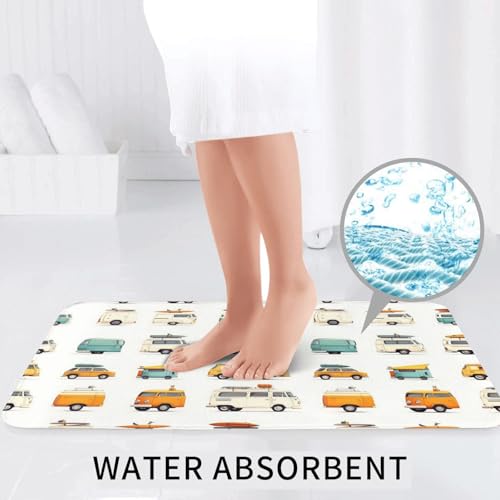 Tapis de bain en forme de U doux absorbant lavable pour toilettes - 6