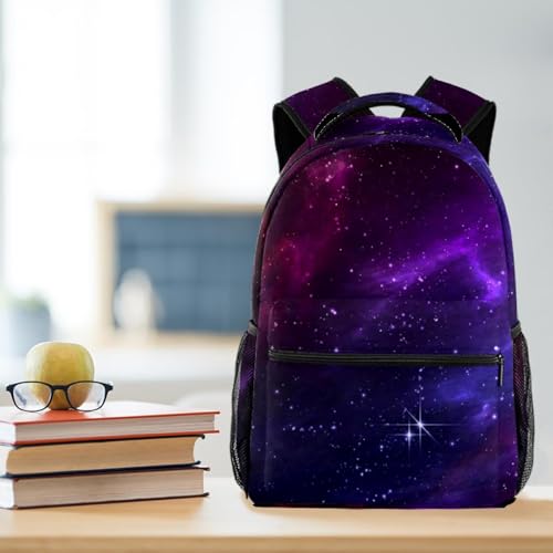 Sac à dos d'école nébuleuse étoilée grand format multicolore 40cm