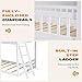 DUMOS Wood Twin Over Twin House Bunk Bed, Loft Bed with Ladder, Safety Guardrail, Wooden Slats & Window, Kids Twin Bed Frame for Teens Juniors, Freely Decorative House Roof