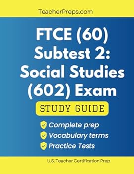 Paperback Florida Elementary Education K–6 (060) Subtest 2: Social Science (602) Study Guide: Teacher Certification Exam Test Prep Book