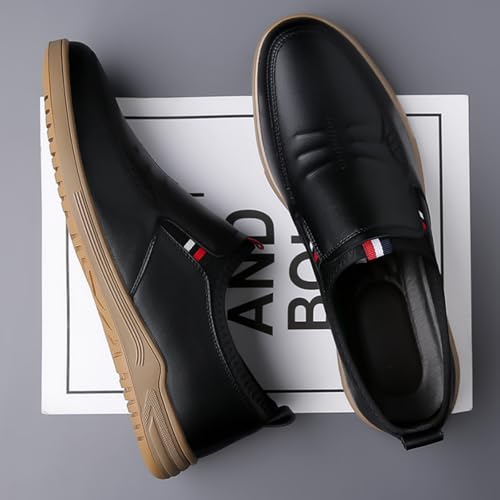 Men's Premium Leather Soft Loafers - Slip - on, Casual Fashion & Business Office Formal, Ideal for Driving & Daily Use3