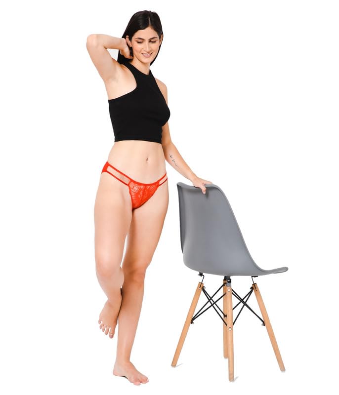 Image of Women's Thong Red Panty Pack of 2