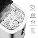 EUHOMY Ice Maker Countertop Machine - 26 lbs in 24 Hours, 9 Cubes Ready in 8 Mins, Electric Icemaker and Compact Portable Ice Maker with Ice Scoop and Basket, Perfect for Home/Kitchen/Office(Sliver)