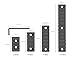 HEKAGURA Mloc Picatinny Rails Set, 3 5 7 13 Slot Aluminum Mlock Picatinny Rail Section Accessory with 9 T-Nuts & Screws, 3 Allen Wrench