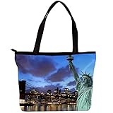 Große Kapazität - Das Innere der Tasche hat 2 Aufbewahrungsfächer und eine Reißverschlusstasche. Genug, um verschiedene Dinge des täglichen Bedarfs wie Brieftaschen, Schminkkoffer, Sonnenbrillen und mehr zu tragen. Design mit einem Reißverschluss, Mehrzweck-Einpack, leicht und bequem