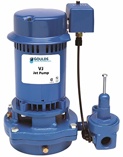 Goulds VJ10 Vertical Deep Water Well Jet Pump, 1 HP, Single Phase, 115/230 V