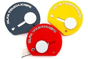 Olfa Touch Knife Assorted 12-Pack Box Cutter