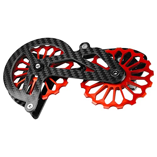 Domary Rolo de bicicleta, Rolamento de guia de cerâmica de fibra de carbono leve sistema de rodas de