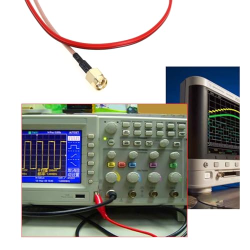 ECSiNG 2 Stück Krokodilklemmen-Testkabel SMA-Stecker auf Krokodilklemmen-Testleitung HF-Kabelverbindungsleitung RG316-Kabel für Elektrische Prüfarbeiten Im Labor