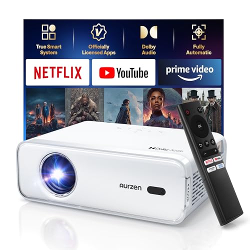 How to Use a Projector Outside During the Day? Aurzen EAZZE D1 Smart Projector with WiFi and Bluetooth, Netflix-Officially-Licensed, Auto Focus &...
