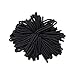 Produktbild IWILCS 100 Stück Schwarz Haargummis, Haarband Mädchen Haargummis, Elastisch Pferdeschwanz Halter Stirnband, mini Stretchbar Haargummi Bands Seil Pferdeschwanz Halter Stirnband
