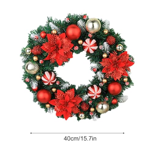 Illuminated Christmas Wreath haut de gamme avec LED intégrées durables - 3