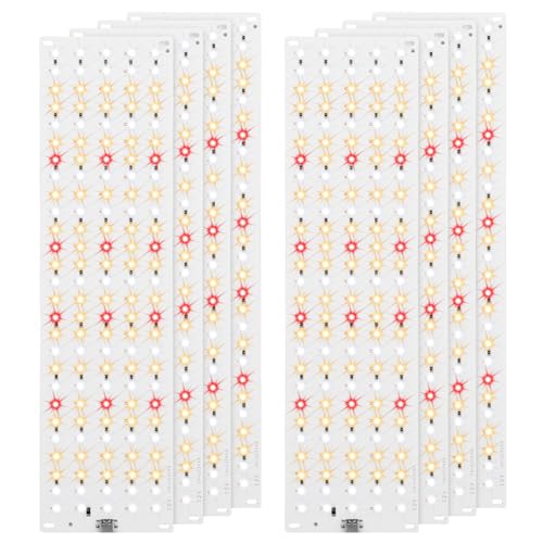 1080 LED Lampe de culture à à spectre complet, Double commande pack de 8 lampes pour plantes, lampe de croissance pour plantes avec minuterie 3/9/12H, 10 types de...