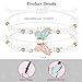 Bff Bracelets for 2,Butterfly Matching Bracelets Adjustable Best Friends Couples Mother Daughter Bracelets,Handmade Charm Bracelets Jewelry Gifts for Couples Friends Mother Daughter (Pink Blue-White)