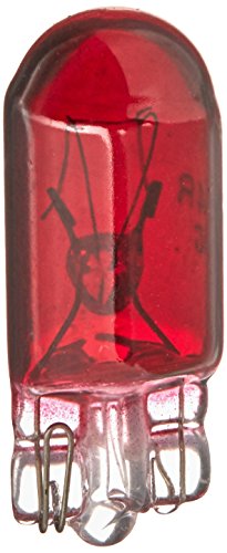 Eiko 194R 14V .27A T3-1/4 Wedge Base Halogen Bulbs, Red