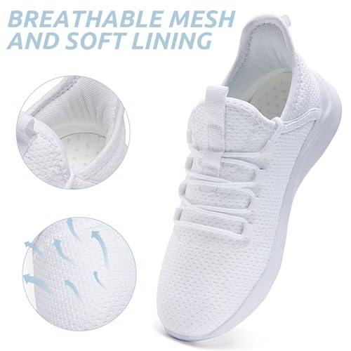 Image of Running Womens Shoes Fashion Walking Sports Gym Tennis Breathable Slip on Ladies Non Slip Lightweight Jogging Sneakers