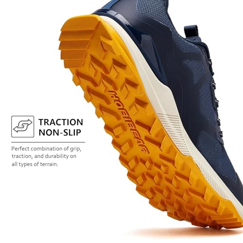 HOBIBEAR Men's Trail Running Shoes | Wide Toe | Trekking | Non-Slip Hiking Sneakers3