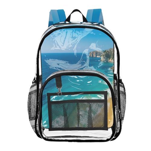 Mochila transparente de playa perfecta para el verano y festivales