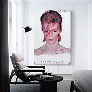 NA Impression sur Toile Affiche 60X90cm sans Cadre David Bowie Affiche Murale Art Chambre décor pour Adolescents Filles… - Les Beatles, Paul McCartney, John Lennon, RIngo Starr, George Harrison NA Impression sur Toile Affiche 60X90cm sans Cadre David Bowie Affiche Murale Art Chambre décor pour Adolescents Filles… – Image 2
