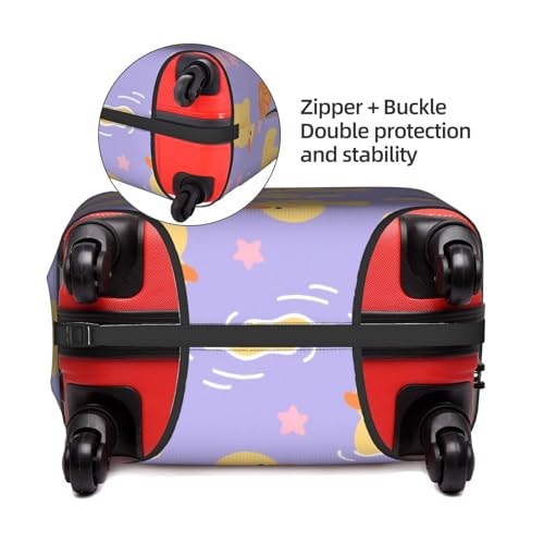 Cute Duck Suitcase Covers for Luggage, Dustproof Anti-scratch Wheeled Case Cover, Washable Protector Fits 25" - 29" Suitcases4