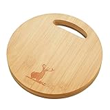 キャプテンスタッグ(CAPTAIN STAG) 薪割り台 バトニング台 鍋敷き バトニングスタンド 直径22cm 収納袋付 竹製 TAKE-WARE UP-1045