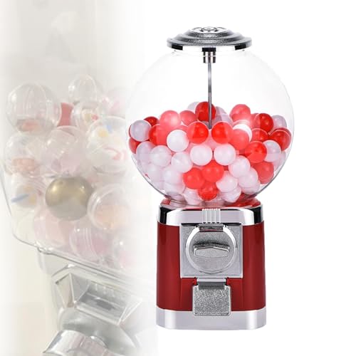 Máquina Expendedora De Cápsulas, Máquina De Chicles, Mini Dispensador De Chicles De Mostrador con Llaves para Juguetes, Caramelos Y Bolas De Cápsula, Apto para Bolas De 0,39 A 1,26 Pulgadas.(Red) Máquina Expendedora De Cápsulas, Máquina De Chicles, Mini Dispensador De Chicles De Mostrador con Llaves para Juguetes, Caramelos Y Bolas De Cápsula, Apto para Bolas De 0,39 A 1,26 Pulgadas.(Red)