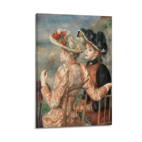 Peintures à l'huile impressionnistes Renoir pour salon chaleureux