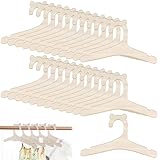 Packliste: Sie erhalten 25 Baby Kleiderbügel, die Größe dieses Bügels ist 12.1*22.8*0.3cm. Hölzerne Kinderkleiderständer können Kleidung aufbewahren, Platz sparen, Kleiderschrank organisieren. Haken passen in den Kragen der Kinderkleidung, verhindern die Verformung der Kleidung.