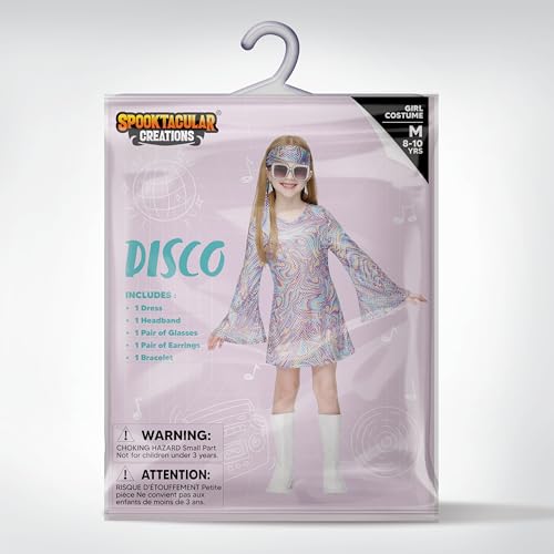Disfraz Halloween para niñas estilo Hippie años 70 miniatura 7