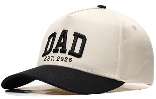 giftouching Dad Est 2026 Vintage Trucker Hat for Men Expecting 1st Time New Dad to be Gifts for Dads and Mom First Fathers Day or Mothers Day or Chrismas Baby Announcement Gifts