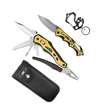 Cat 3 Piece 10-in-1 Multi-Tool, Knife, and Key Chain Gift Box Set - 240357