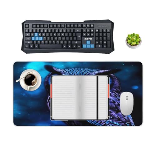 Blue Owl Desk Pad con Base de Goma Tamaño Grande miniatura 4