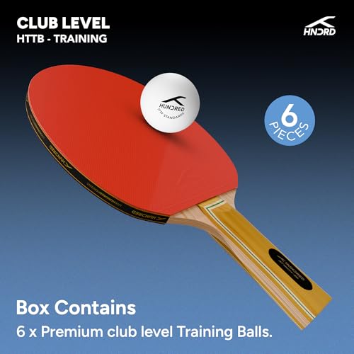 Image of Table Tennis Training Balls for Beginners | 6-in-1 Ball Set | Durable Plastic Ping Pong Balls for Skill Development & Multi-Ball Training
