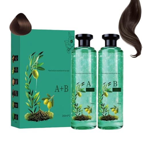 Tinte Para Cabello - Cubrecanas 2 Unidades - Kit de Tinte para Cabello | Para Mujeres Hombres Mayores Uso en Casa y Rutina Diaria