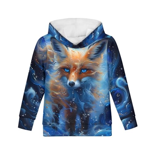 Image of GLUDEAR Teen Boys Girls Novelty Animal Galaxy Hoodies Sweatshirts Pullover