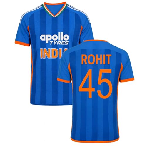 Image of Rohit Sharma 45 India Jersey New 2026 Jersey for (Boys,Men,Kids)