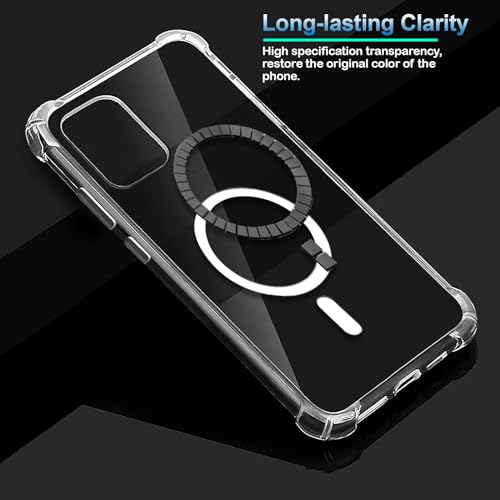 Image of Amazon Brand - Solimo Thermoplastic Polyurethane Wireless Charging Support Back Cover for Motorola Moto Edge 30 Ultra Wireless Charging Support Back Cover - Transparent