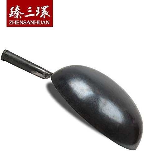 Miniatura 5 de Woks sartén de hierro martillado a mano chinos, antiadherente, sin recubrimiento, menos aceite. Olla de hierro de Zhangqiu, China en la punta de la