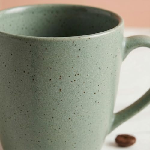 Image of The Earth Store Mint Marble Matte Coffee Mug - 300ML Ceramic Coffee Mugs Set of 6 | Microwave & Dishwasher Safe Mugs for Gift | Home | Office | Restaurant | Daily Use Tea Mug