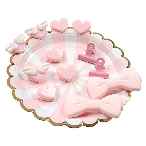 PRETYZOOM 4Pcs Creative Pink Bow Knot Sealing Clips for Food Bags Reusable Plastic Bag Sealers for Snack Bags Milk Powder Oatmeal Ergonomic Design for Easy Use