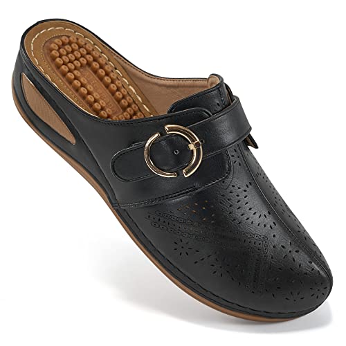Alicegana Mules For Women Casual Summer Clog With Arch Support Shoes Slip On Sandals Comfy Wedge Shoes #TOP25