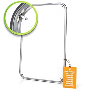 Backofen Dichtung 480x360 mm mit 4 Haken | Backofen Gummidichtung mit Originalcode 6432220 4696921 3766120 3766121 4417790 4696920 02846905 für Miele für Imperial für Quelle für Privileg