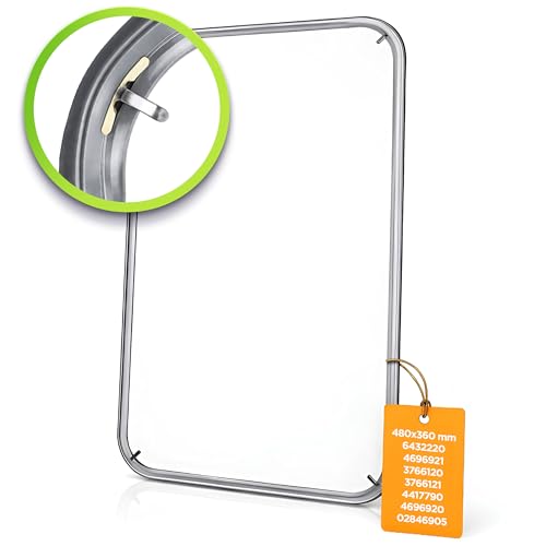 Uszczelka do piekarnika 480 x 360 mm z 4 haczykami | gumowa uszczelka do piekarnika z oryginalnym kodem 6432220 4696921 3766120 3766121 4417790 4696920 02846905 do Miele für Imperial für Privileg