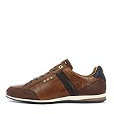 Materialmix Pantofola d\'Oro Roma Uomo Low XL Sneaker in Übergrößen Braun 10203034.JCU/10203074.JCU große Herrenschuhe, Größe:46