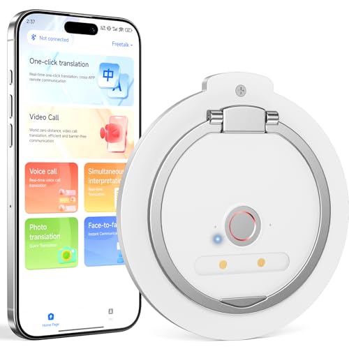 Amazon.co.jp: 翻訳機多機能ホワイト、AIVWVT言語翻訳装置、無料翻訳と