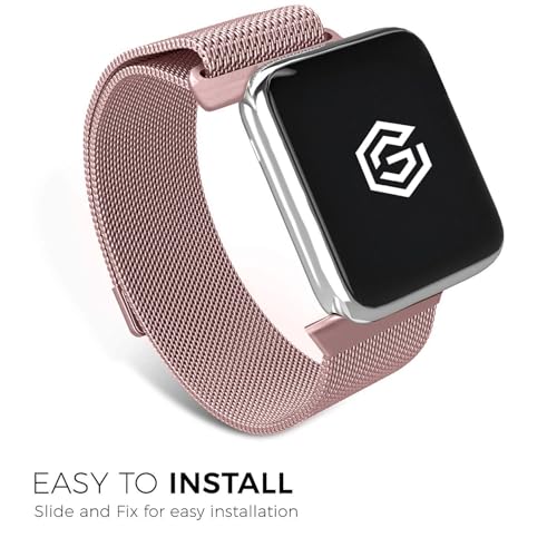 Image of GRIPP Stainless Steel Watch Strap with Strong Magnetic Clasp for 44mm /45mm /46mm /49mm, Watch Series 11 /10 /9 /8 /7 /6 /5 /4, SE 3 /2 /1, Ultra 3 /2 /1, Lightweight, Adjustable (Watch Not Included)