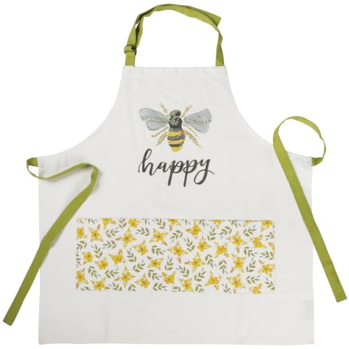 Bee Happy Apron with Pockets